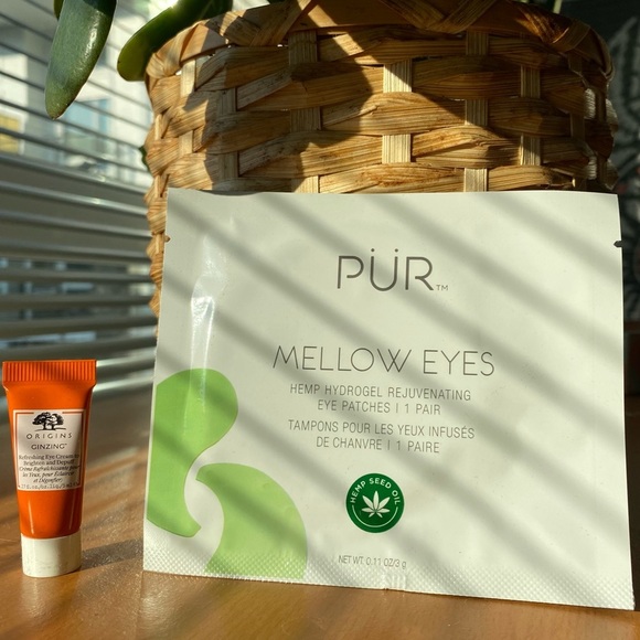3/$40 🦙 Origins Ginzing Eye Cream Deluxe & Pur Hemp Hydrogel Eye Patch - Picture 1 of 6